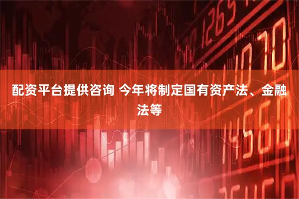 配资平台提供咨询 今年将制定国有资产法、金融法等